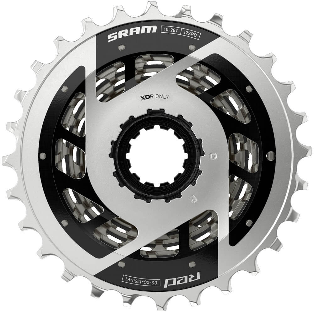 SRAM RED E1 XG-1290 12-Speed Cassette. Silver