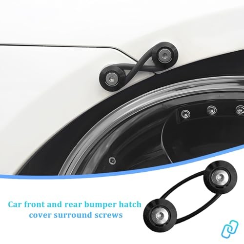 Car Bumper Quick Release Clips, 18PCS Vehicle Front Rear Bumper Bracket Black