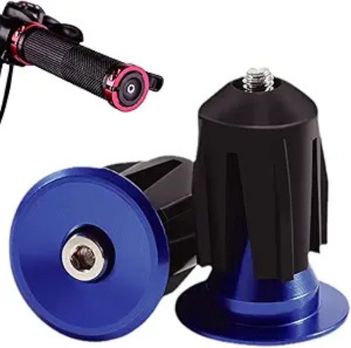 Bike Handlebar Ends Caps with ScrewColor: BLUE Color: BLUE Color: Color: BLUE