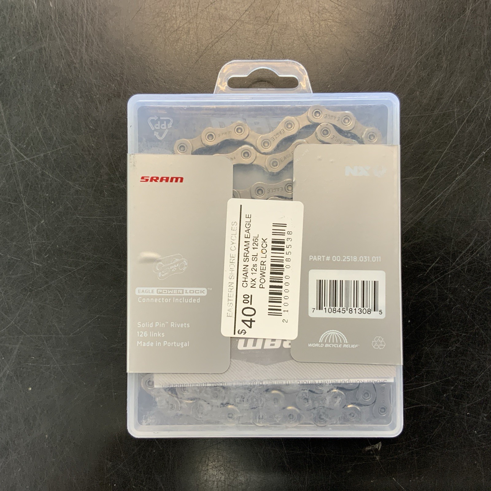 SRAM NX Eagle 12-Speed Chain Grey 126 Links w/ Eagle Power Lock Link
