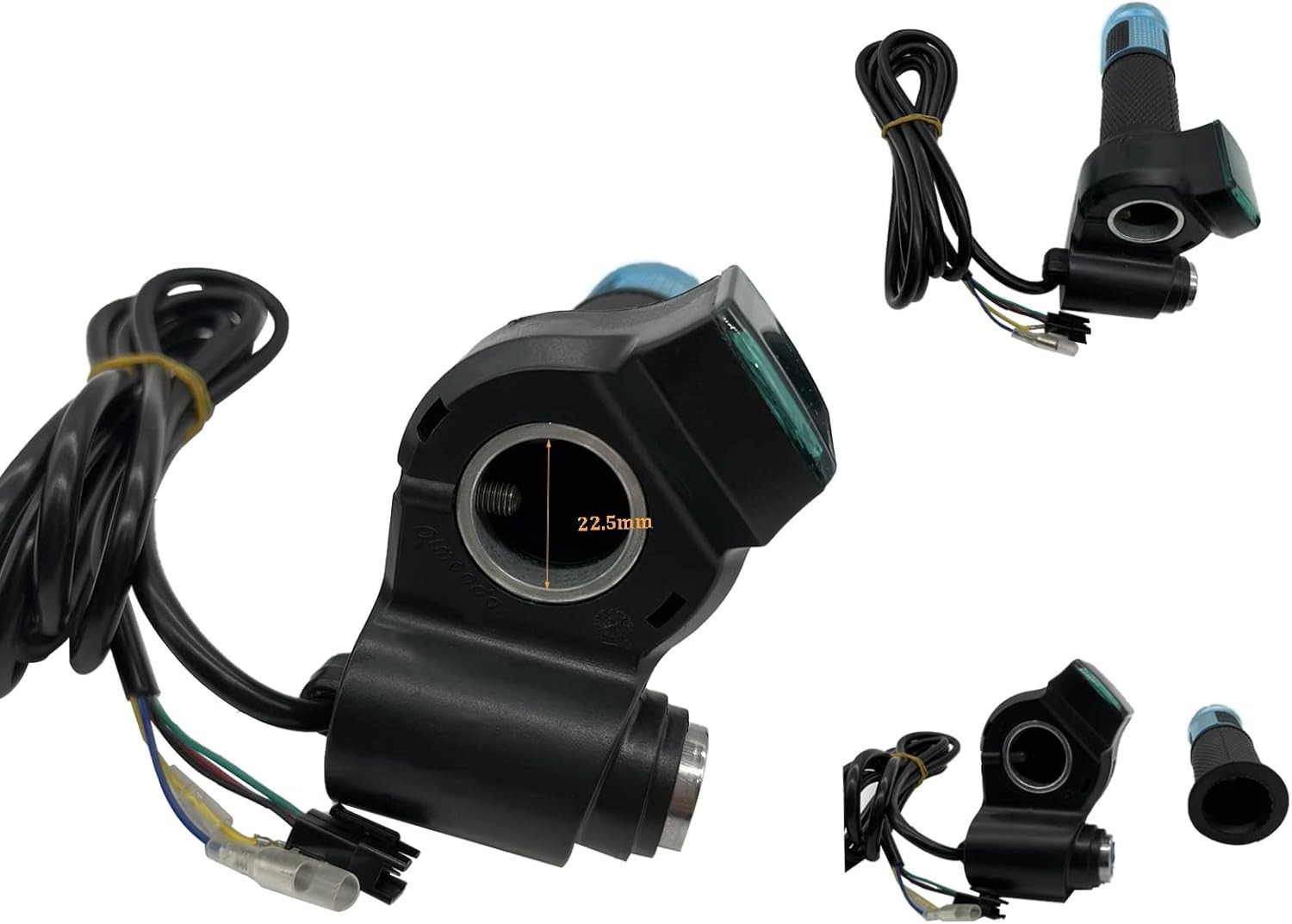 1 Pair EBike Throttle Grip, Universal Electric Bicycle Scooter Twist Handleba…