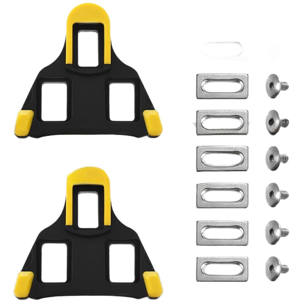 Yellow for Road Bike Cleats Size 8 7cm 6.3 6.8cm with Lock Plate and Lock Bar