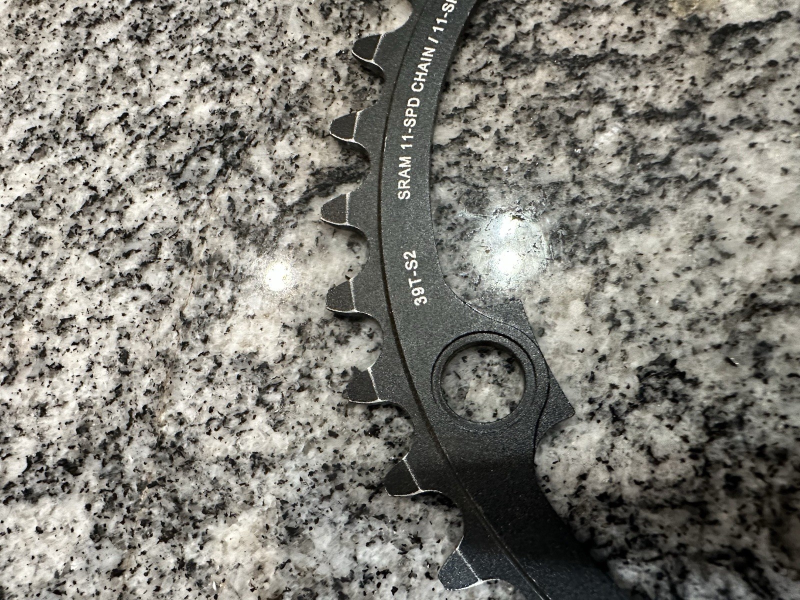 SRAM 39T Chainring 130 BCD 5-Arm Black Road Bike Truvativ Ring 38 Tooth
