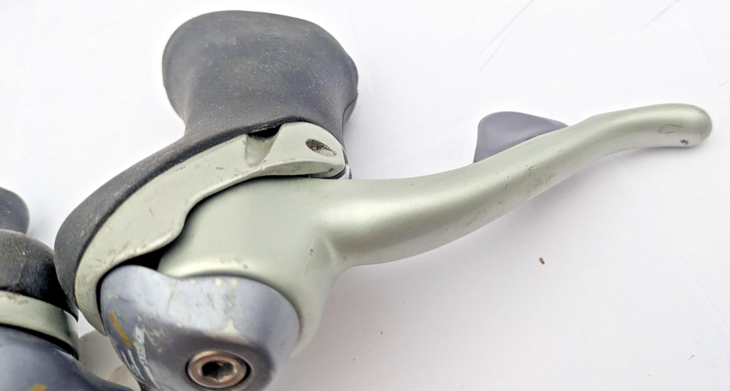 SHIMANO 105 STI SHIFTERS ST-1055 CIRCA 1992 – 2/3 x 8 SPEED – RECONDITIONED SET