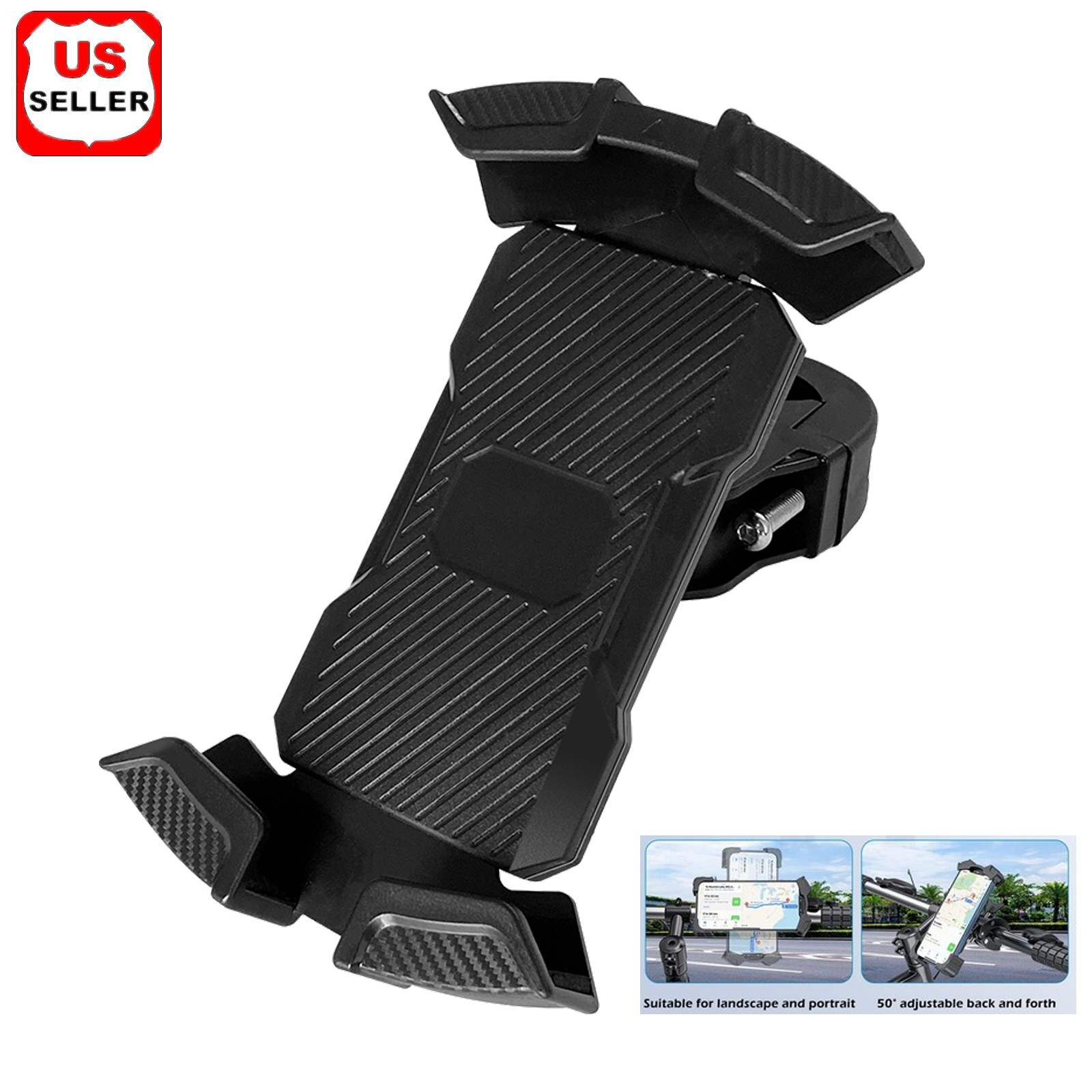 360° Motorcycle Bike Bicycle Phone Holder Handlebar Mount GPS MTB Silicone