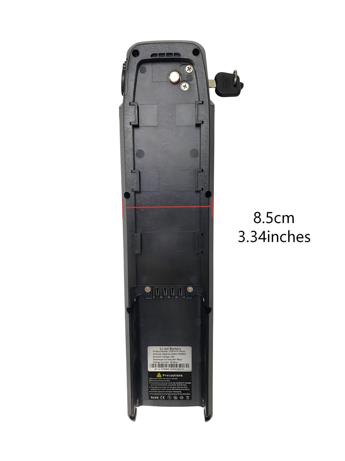 48V 25AH HighCapacity 4Pin Lithium Battery 1200Wh Replacement For Electric Ebike
