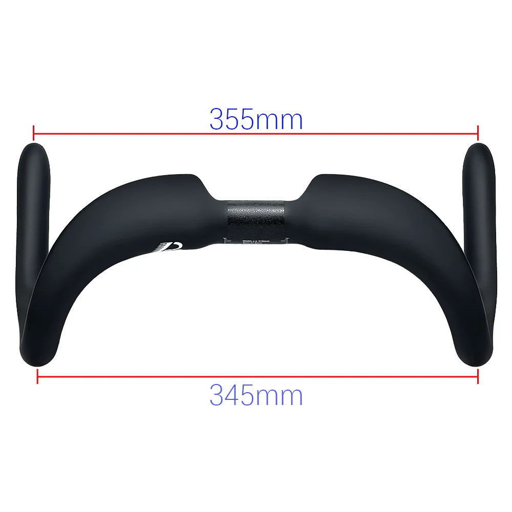 Road Bicycle Full Carbon Fixed Gear Drop Bar 31.8mm 315-395mm Matte Handlebar