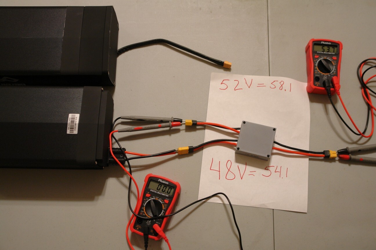 E-Bike Multi-Battery Discharge Converter for 3 batteries,XT60 