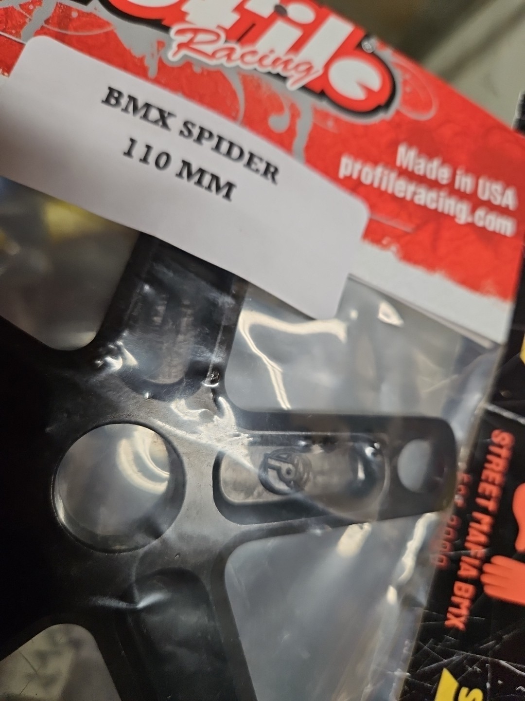 PROFILE Bolt On Black 5-BOLT 110 BMX BIKE CHAINRING SPIDER 19mm USA SE Haro new