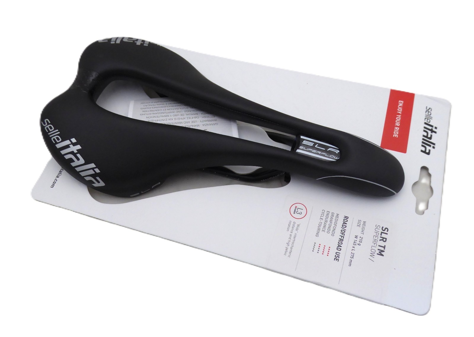 Selle Italia, SLR TM Superflow L, Saddle, Manga Rail, L3