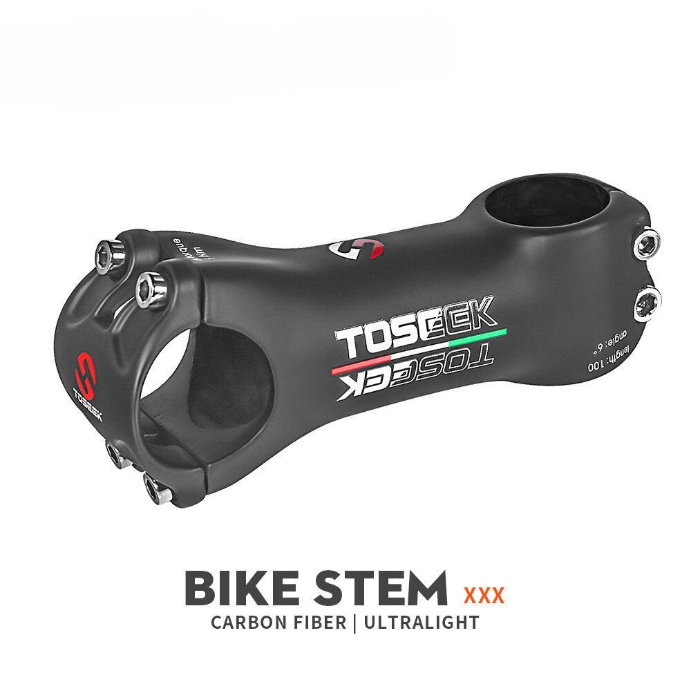 Road Mountain Power Bike Handlebar Carbon Stem 6 Degree 80/90/100/110mm 31.8mm