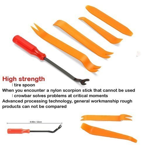 5 Pcs ebike bike Bicycle Tire Tyre levers Pry Bar Remover Removal Bikes Tool