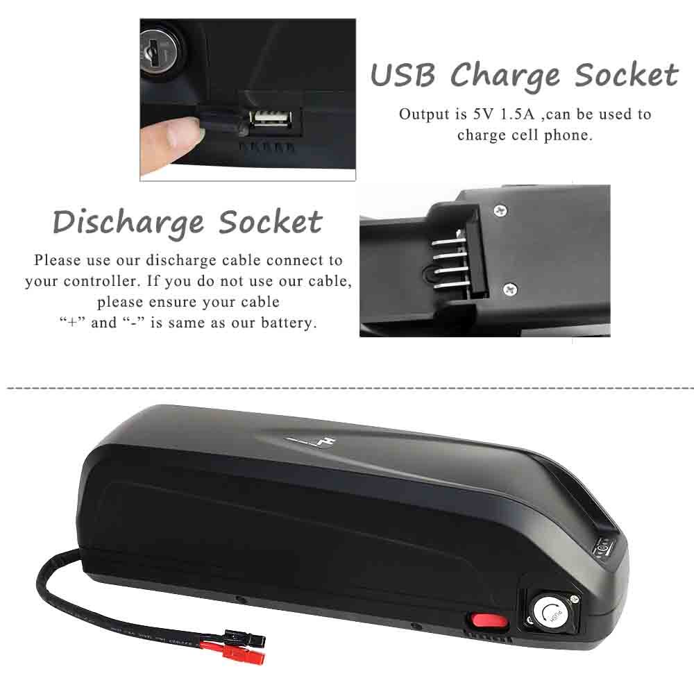 Ebike Battery 52V 48V 15Ah 750W 1000W Hailong Electric Bike Battery for bafang