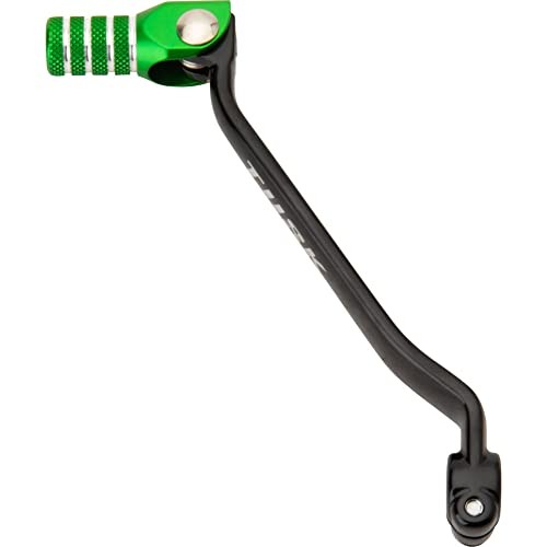Folding Shift Lever Black/Green Tip Compatible with Kawasaki KLX300 2021