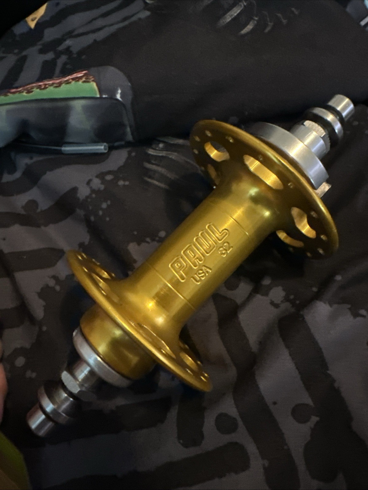 Paul Components High Flange Rear Hub, Flip Flop Fixed/Free, 130mm, 32h, Gold.