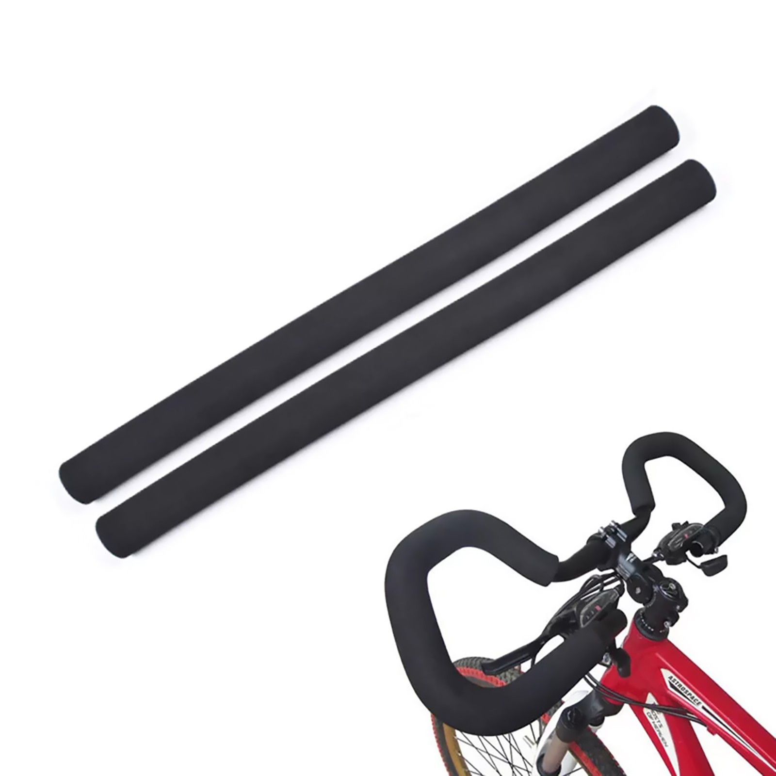 2Pcs Black Multifunction Bicycle Handlebar Grip Cover Mountain Bike Accessories