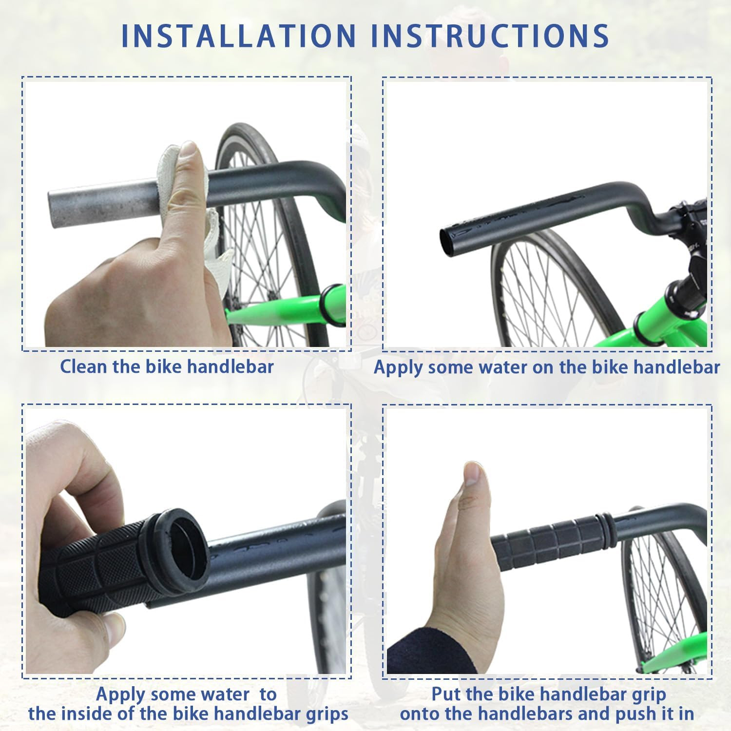 Bike Handle Grips with Tassel Streamers for Girls Boys and Kids, Non-Slip Bicycl