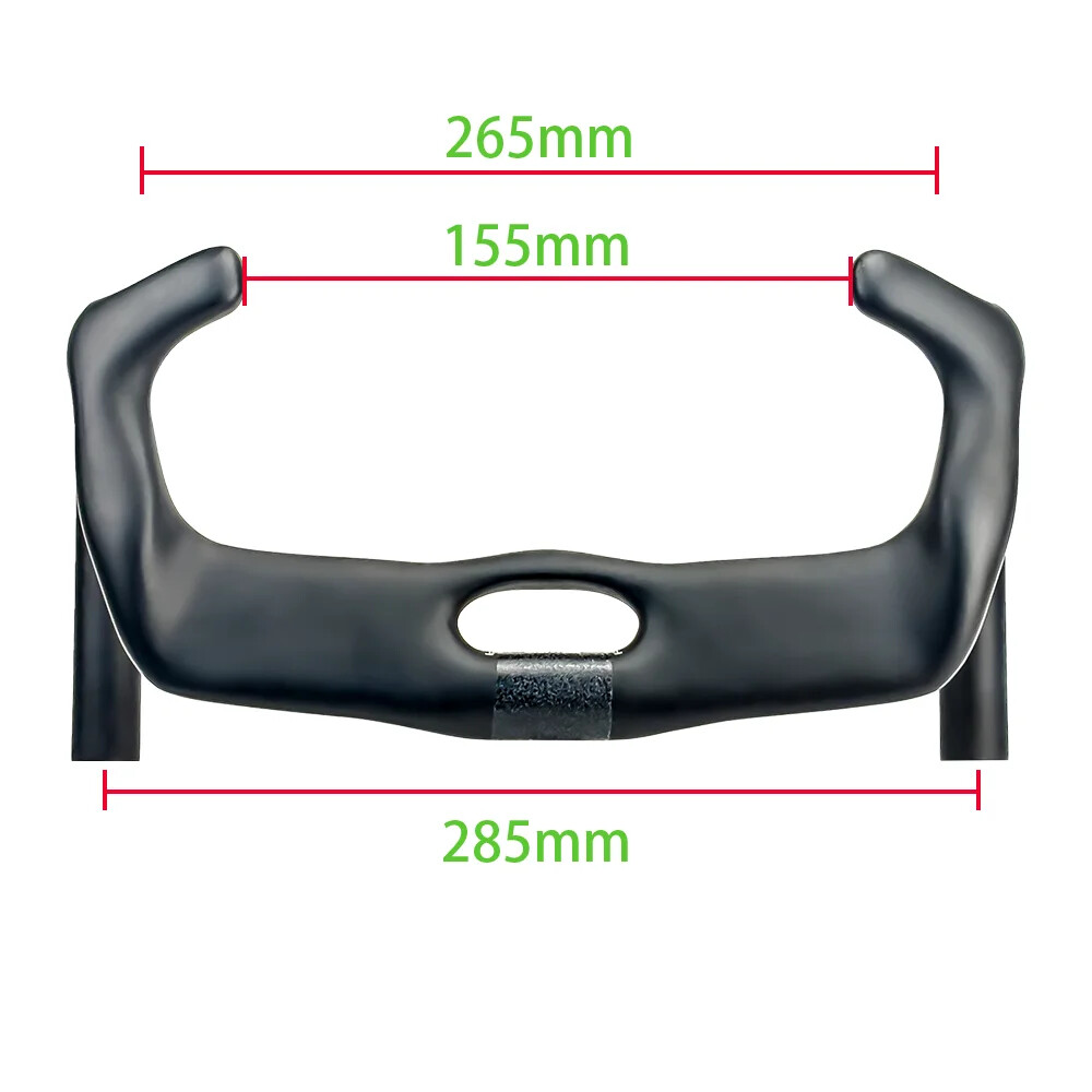 BALUGOE Carbon Fiber Track Cycling Handlebar TT Bike Handle Bar 31.8mm UCI