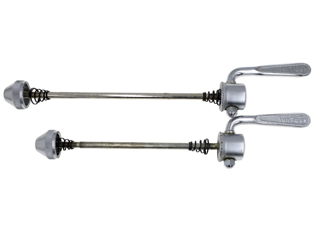 NOS! SUZUE Light Alloy High Flange 36H Hubset Silver