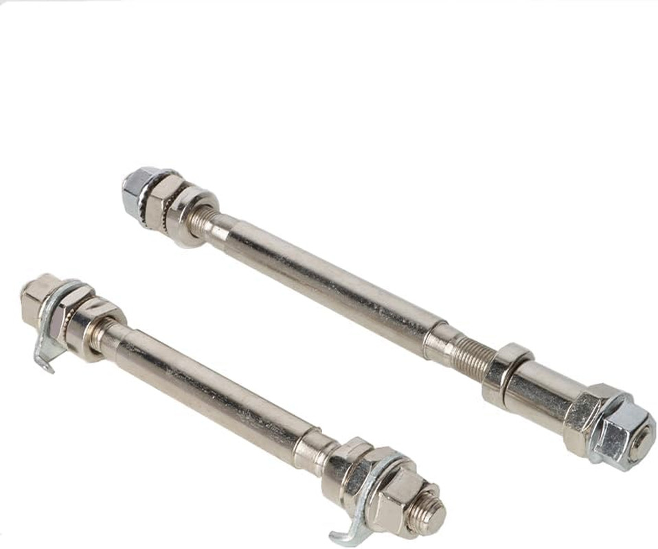 Bicycle Axles 140Mm/182Mm with Bearing, Bicycle Hub Axle Front and Rear Axles Ki
