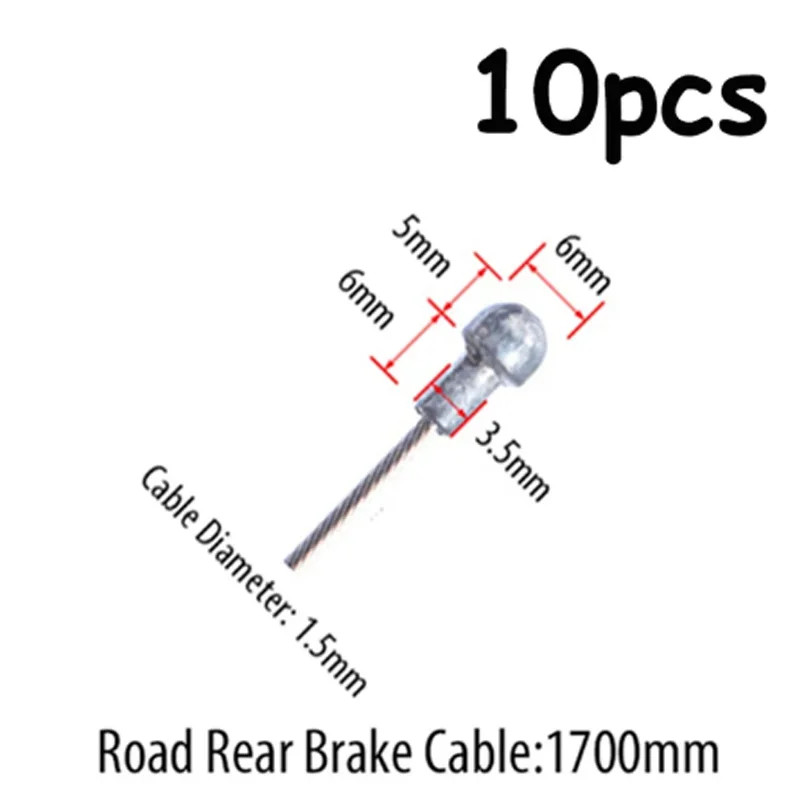 5/10pcs Bike Brake Shift Cable Wire Universal MTB Road Bicycle