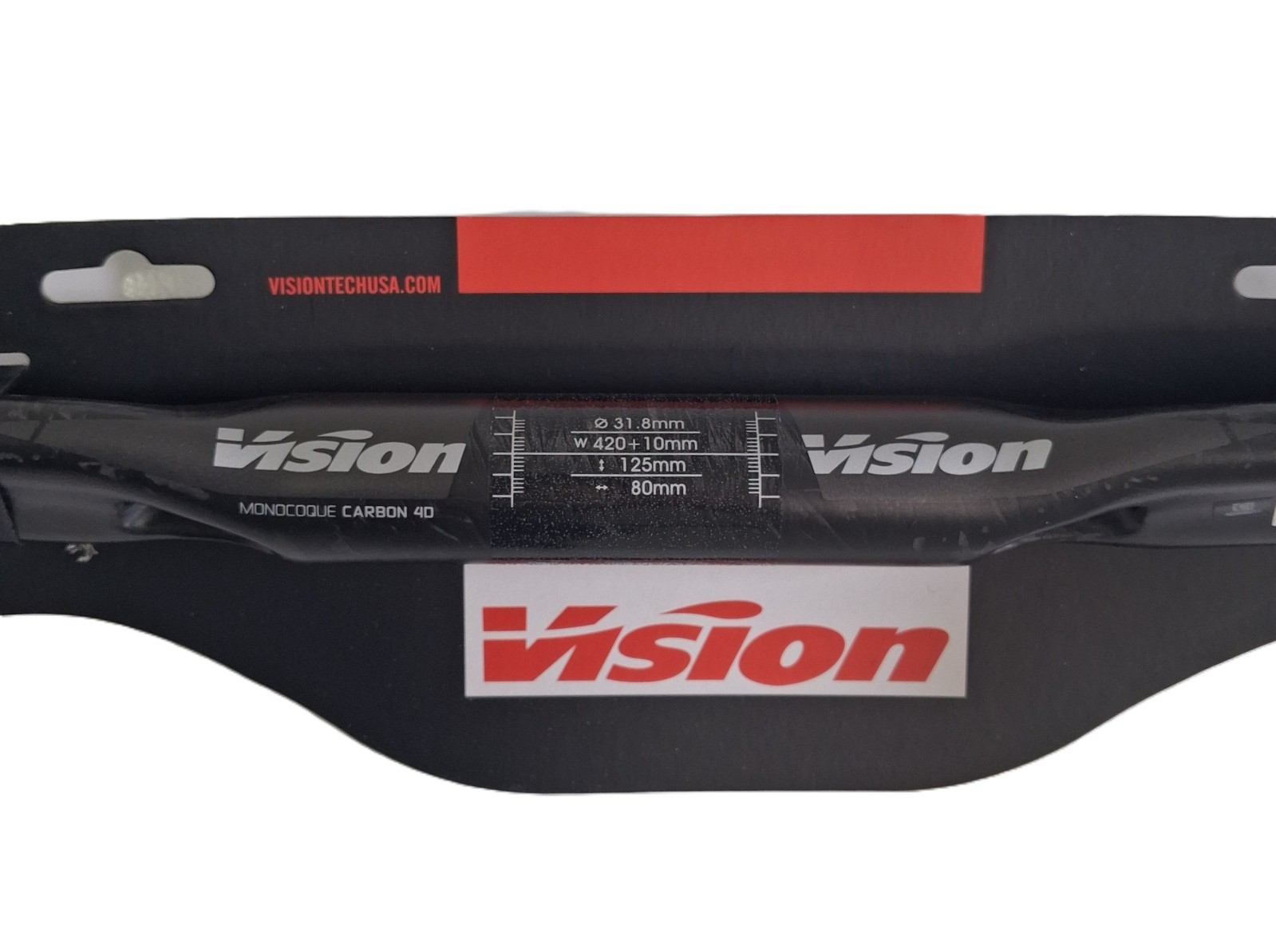 Vision Trimax Carbon 4D Handlebar 420mm 31.8mm Di2 Aero Road Bike Grey