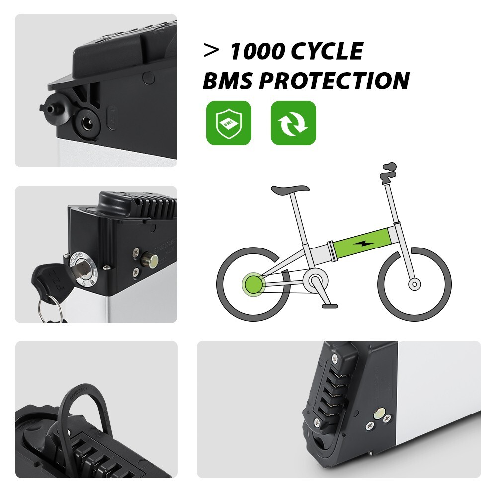 Lithium-ion Pedelec Battery 48V 11.6Ah for Samebike LO26 20LVXD30,LAFLY X3 X5