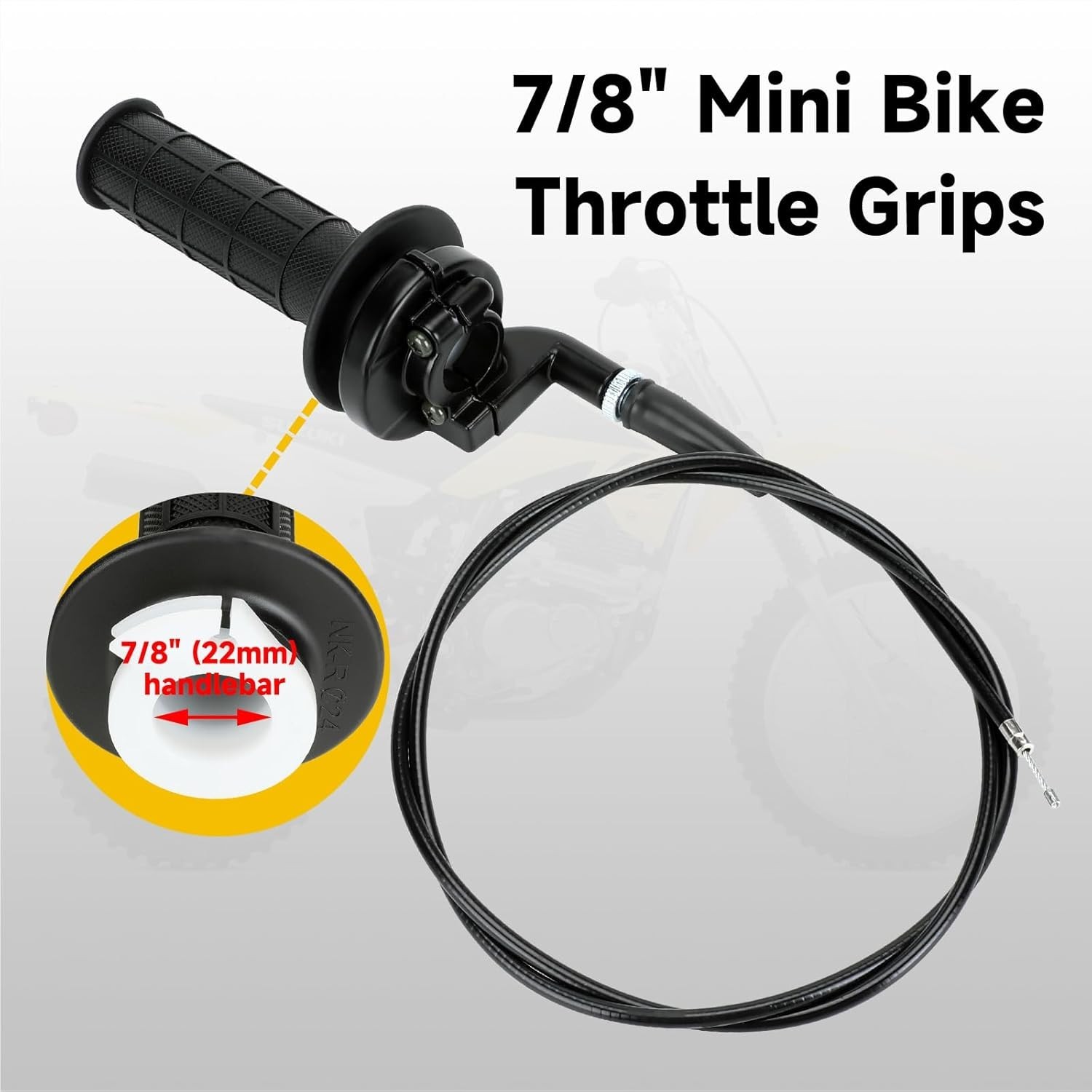 Throttle Cable Assembly Kit for 7/8