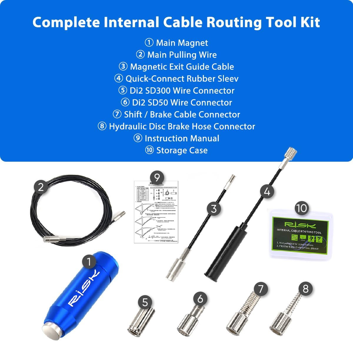 Bicycle Internal Cable Routing Tool for Smooth Frame Shifting