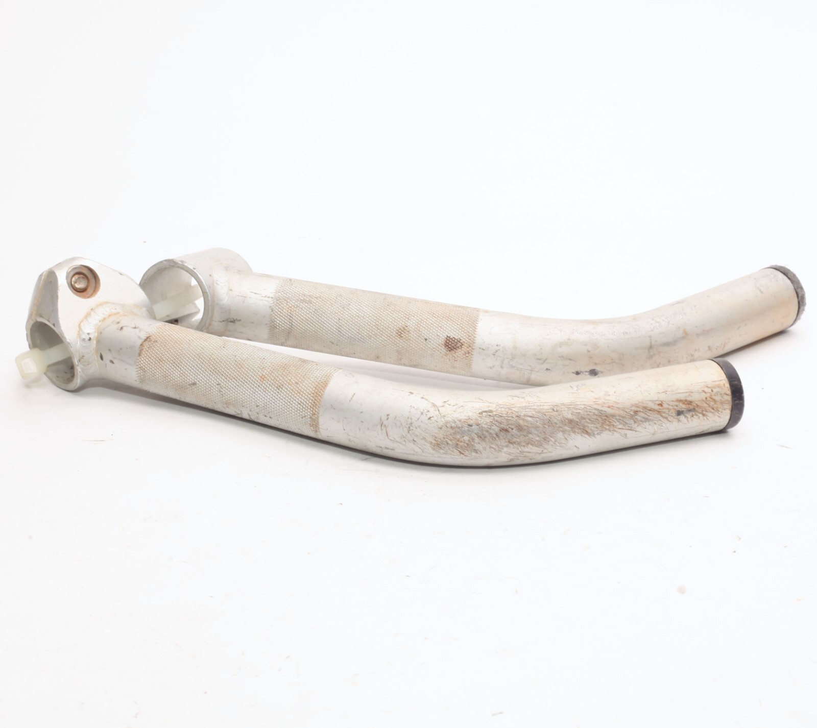 Control Tech Control Stix II Lite 8″ MTB Bar Ends 1990s Silver Anodized Aluminum