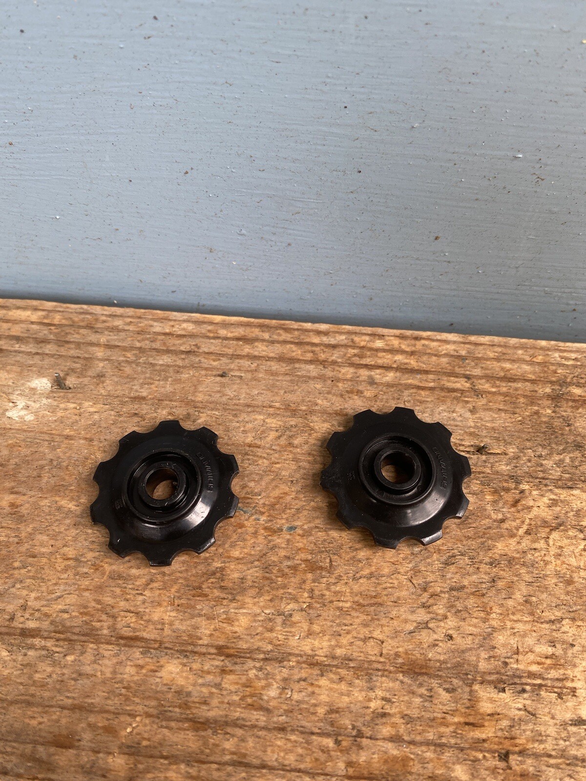 (2) Vintage NOS Shimano 10 Tooth Rear Derailleur Pulleys-333-Set-Pair-#5213100