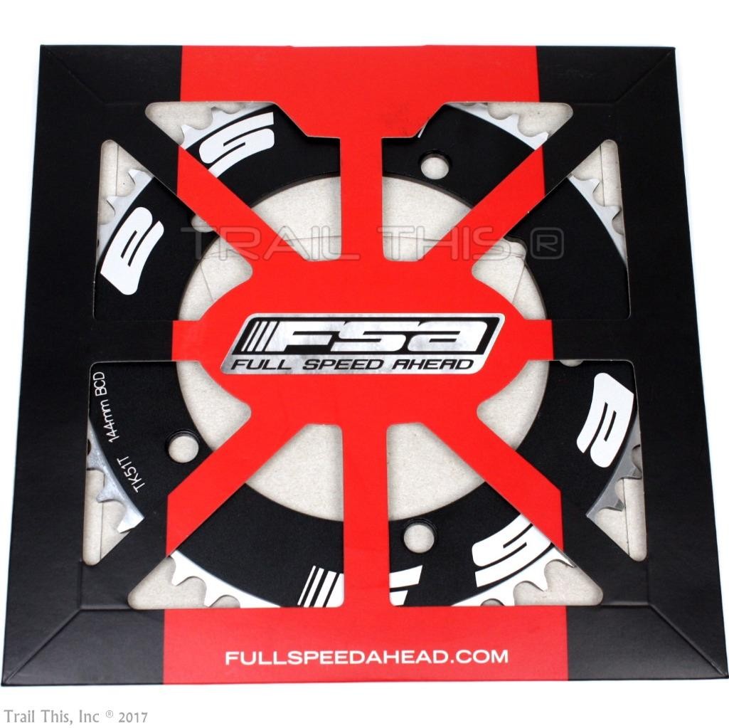 FSA Pro Track 51T x 144mm Black Bike Chainring fit 1/8″ Chain Single-Speed Fixie