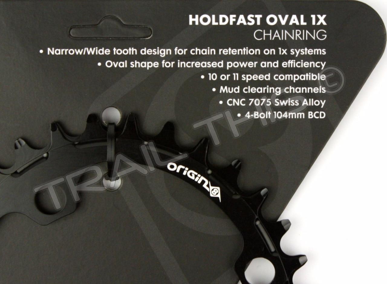 Origin8 Holdfast Oval 34T x 104mm MTB Narrow-Wide Chainring 1×10/11-Speed
