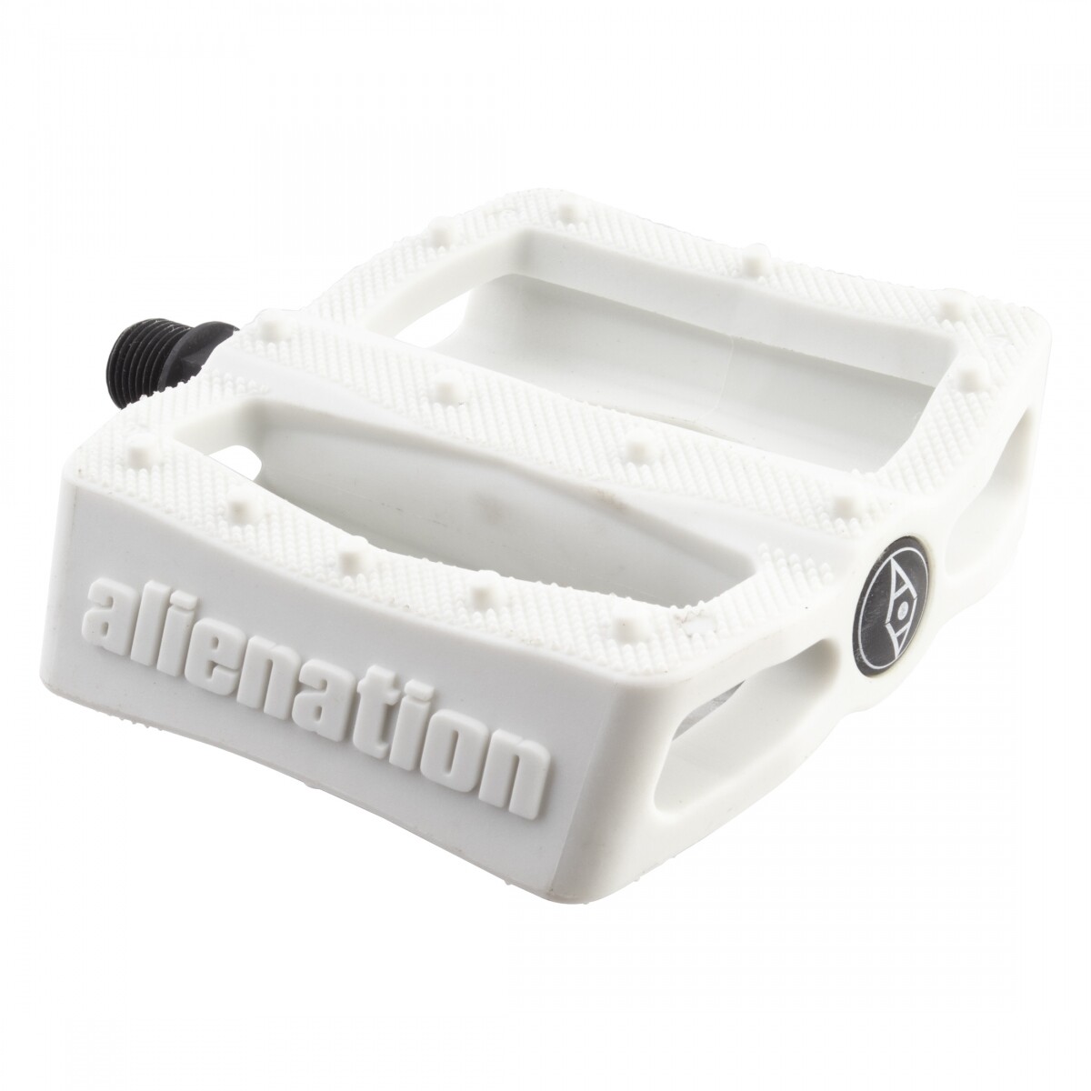 Alienation Effects Platform Pedal 9/16″ Concave Nylon/Fiber Molded Pins White