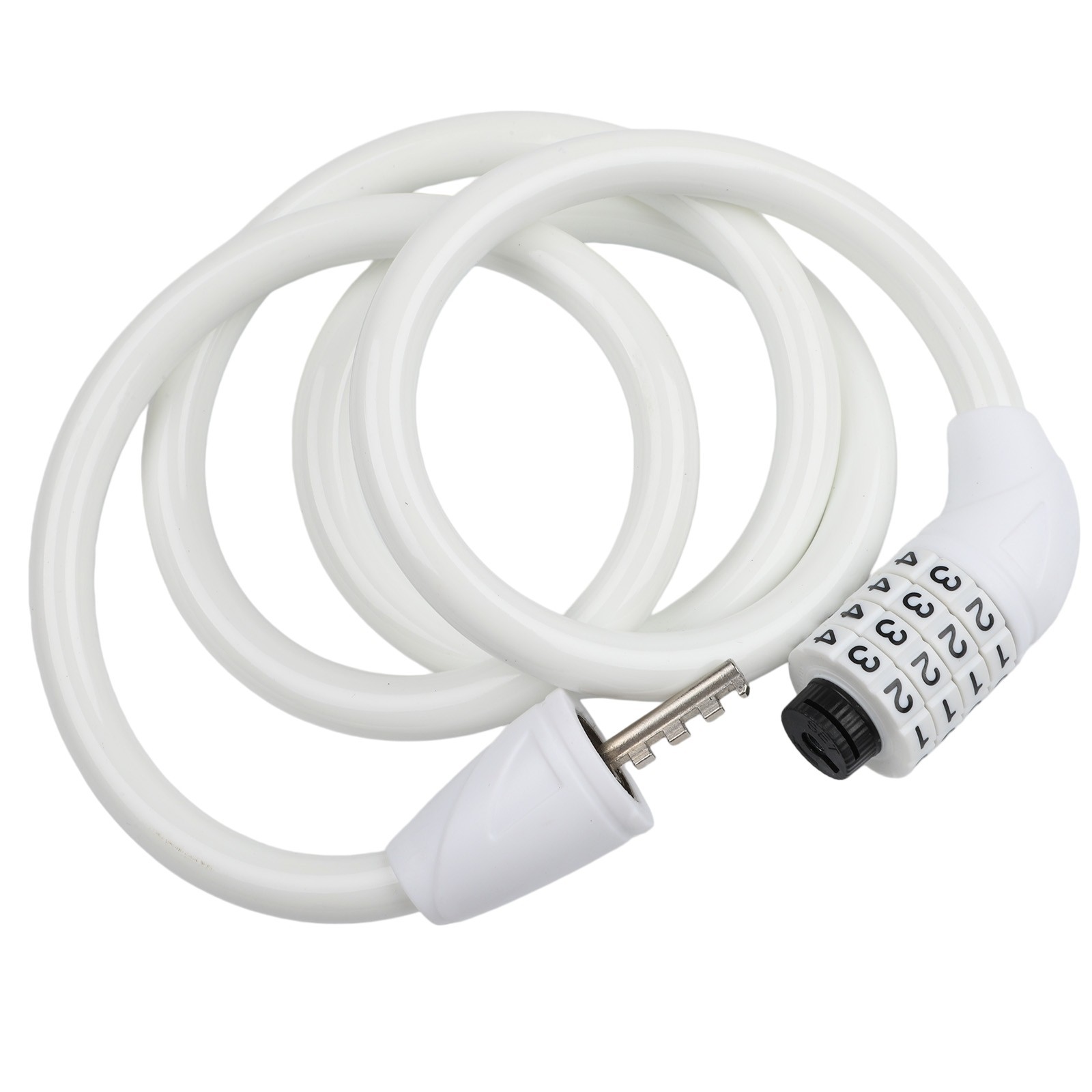 4 Digit Combination Bike Lock 120cm Steel Cable for Bicycle Safety