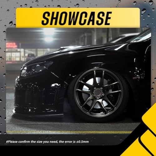 4Pcs Wheel Center Caps for OD 66.8 mm(2.63 in), ID 55 mm(2.17 in) Matte Black