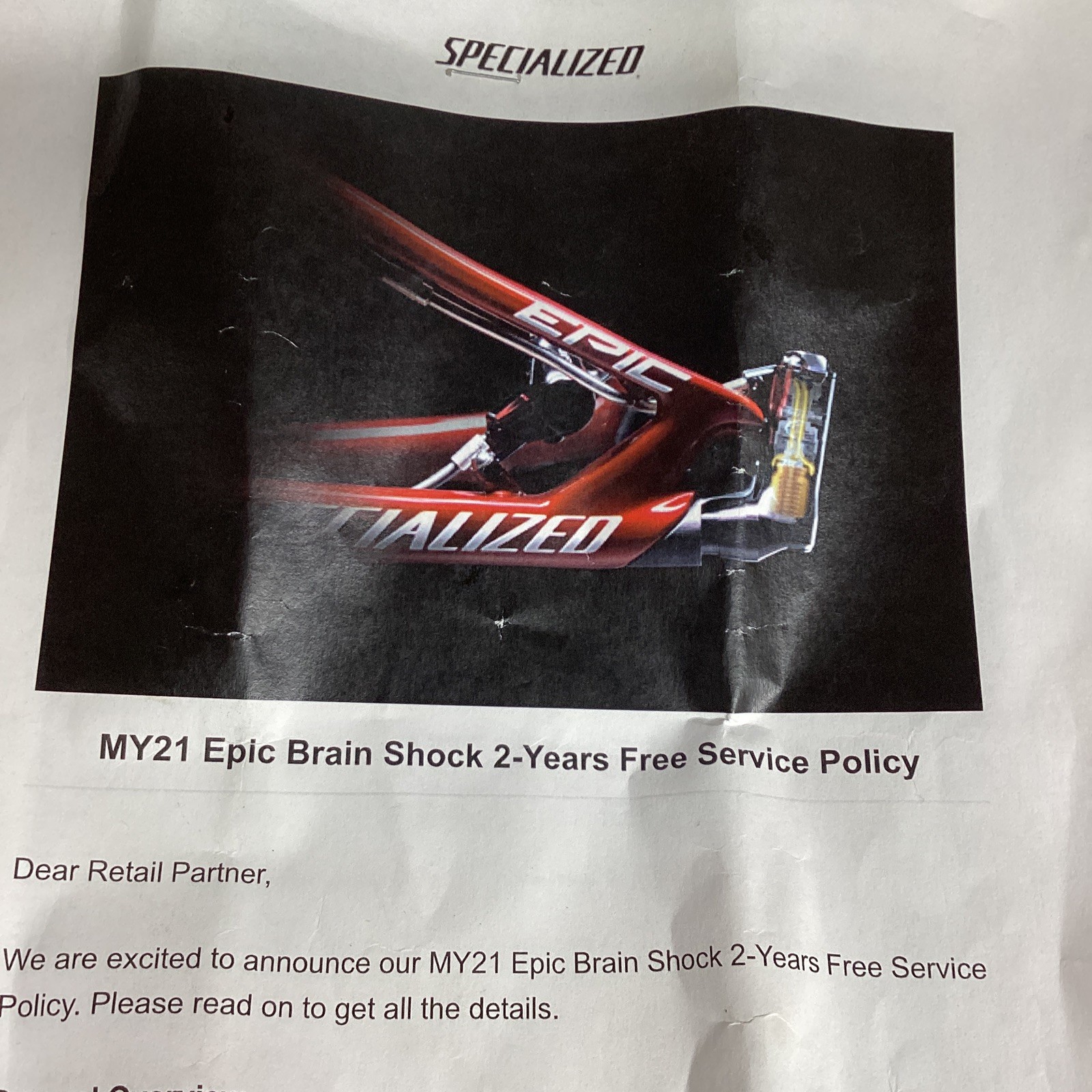 Specialized Epic Brain Shock Rockshox epic 7 rebuilt sitting for 3+ years