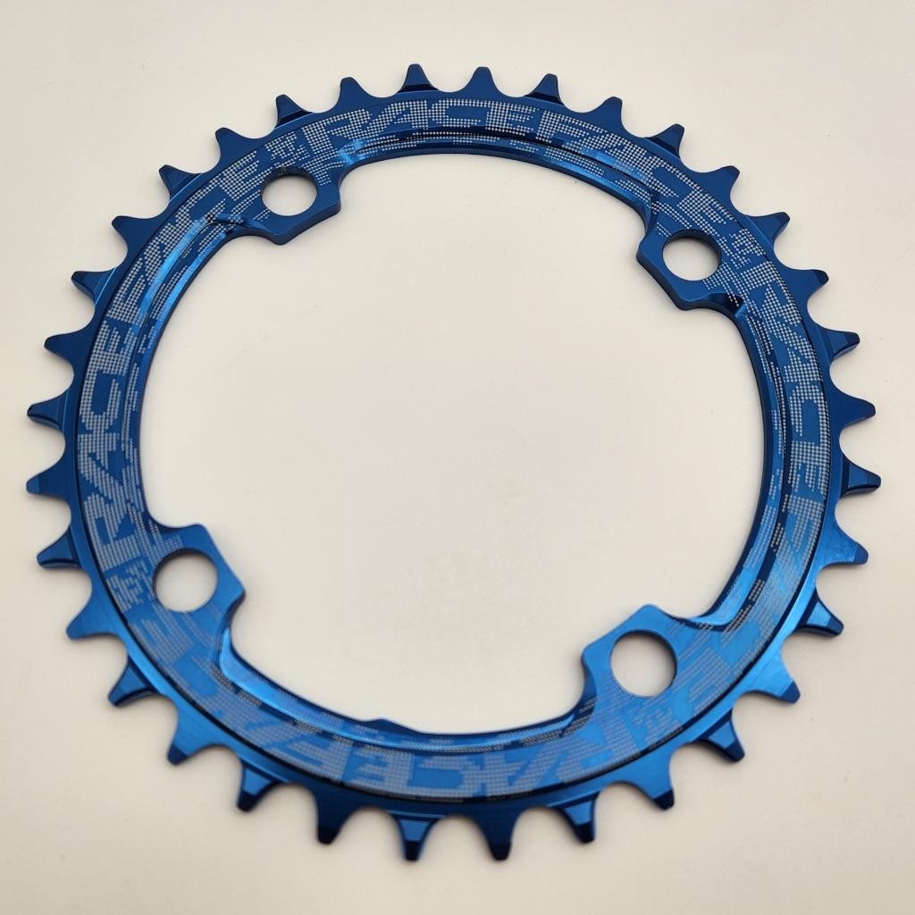 RaceFace Narrow-Wide 104mm BCD 34T Blue Bicycle Chainring OPEN PACKAGING