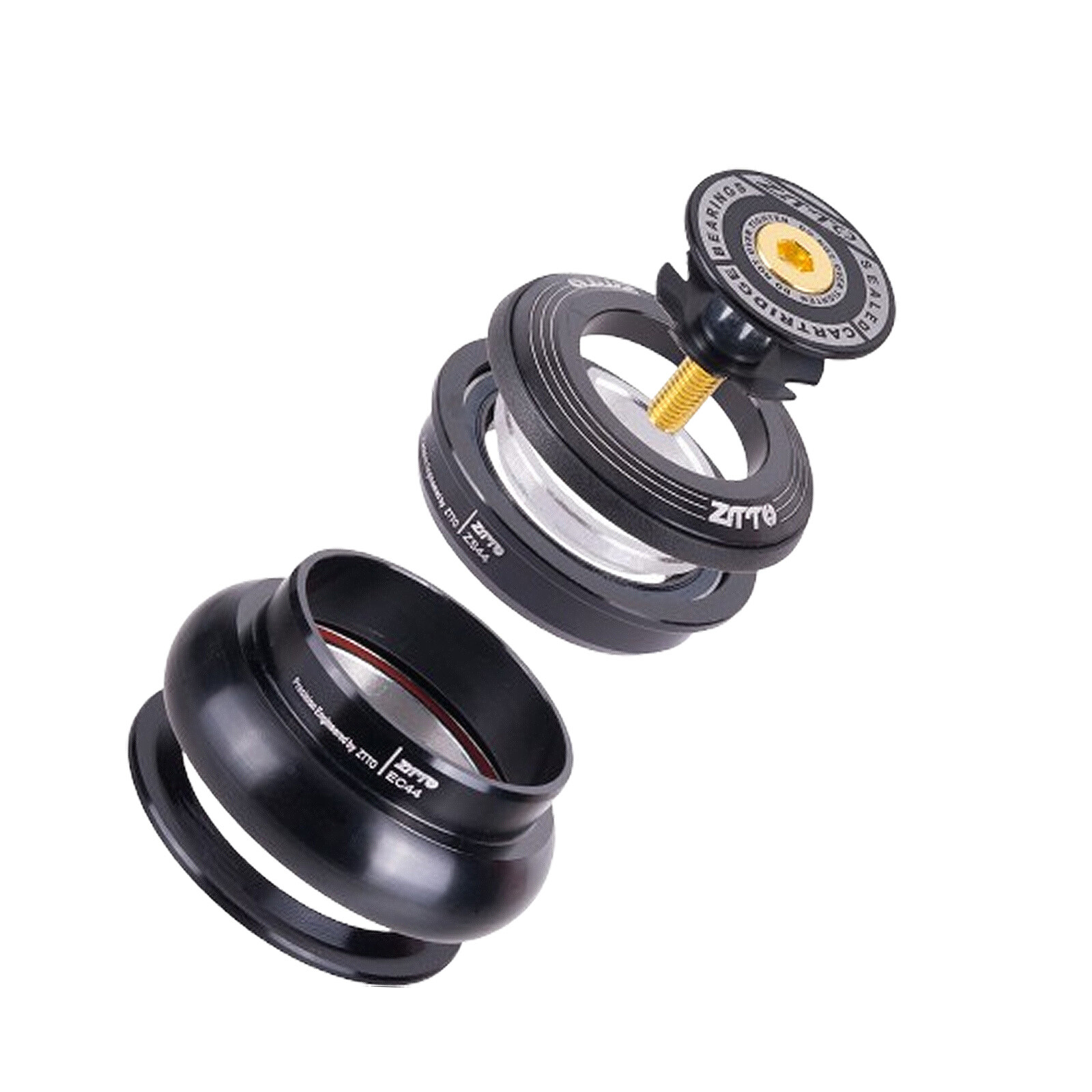 Bicycle Headset MTB 44mm ZS44 1 1/8″-1 1/2″ Straight Tube Frame to Tapered Fork