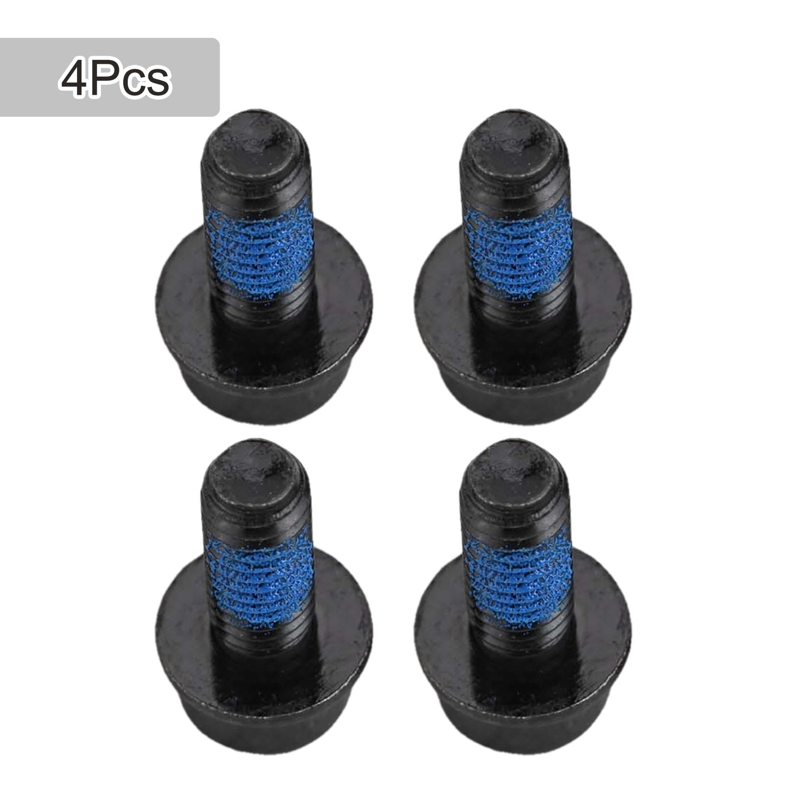 Black High Carbon Steel Bike Disc Brake Mount Adapter Screws 4 PCS M6*18mm