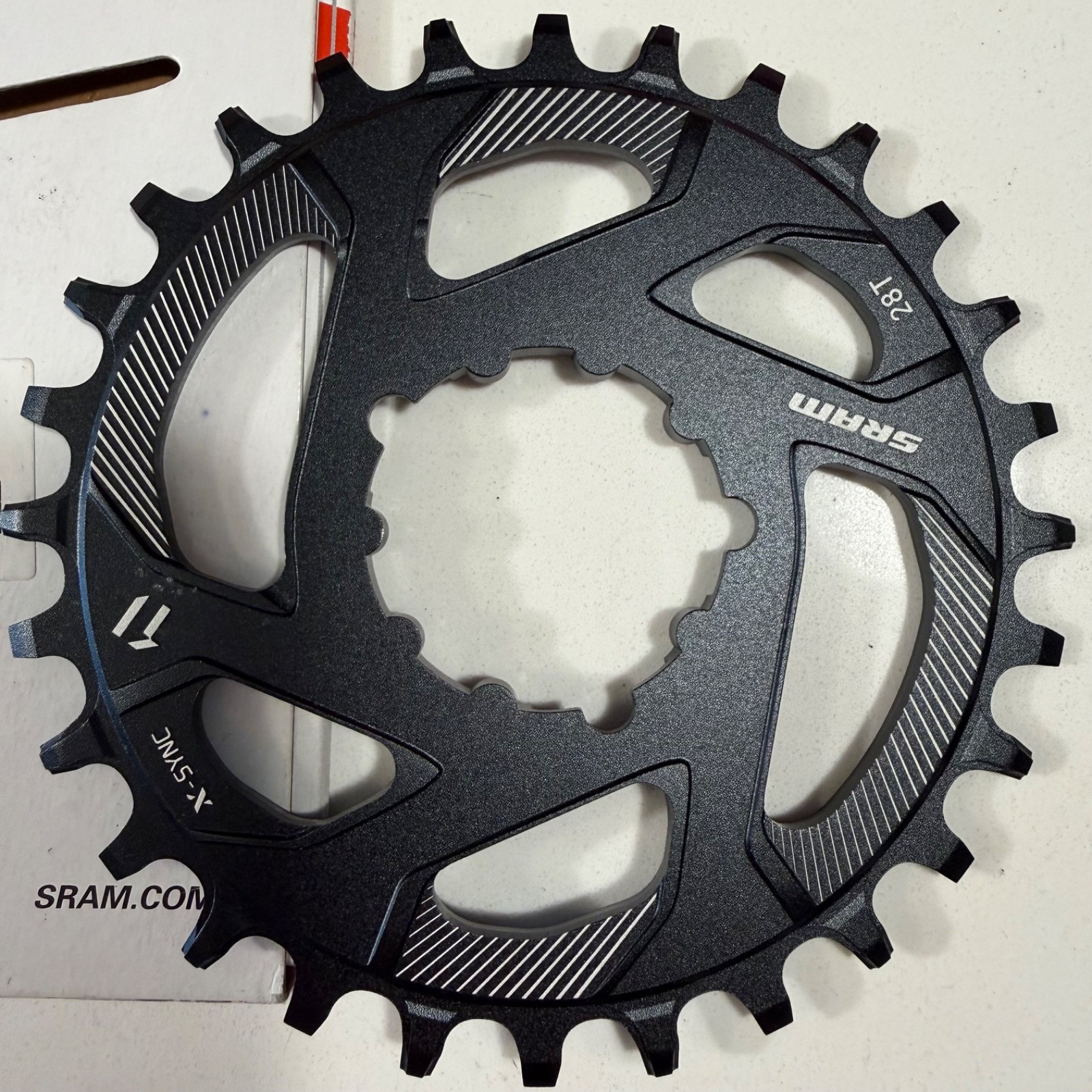SRAM X-SYNC DIRECT MOUNT CHAINING – 28T / 0MM OFFSET: Brand-New