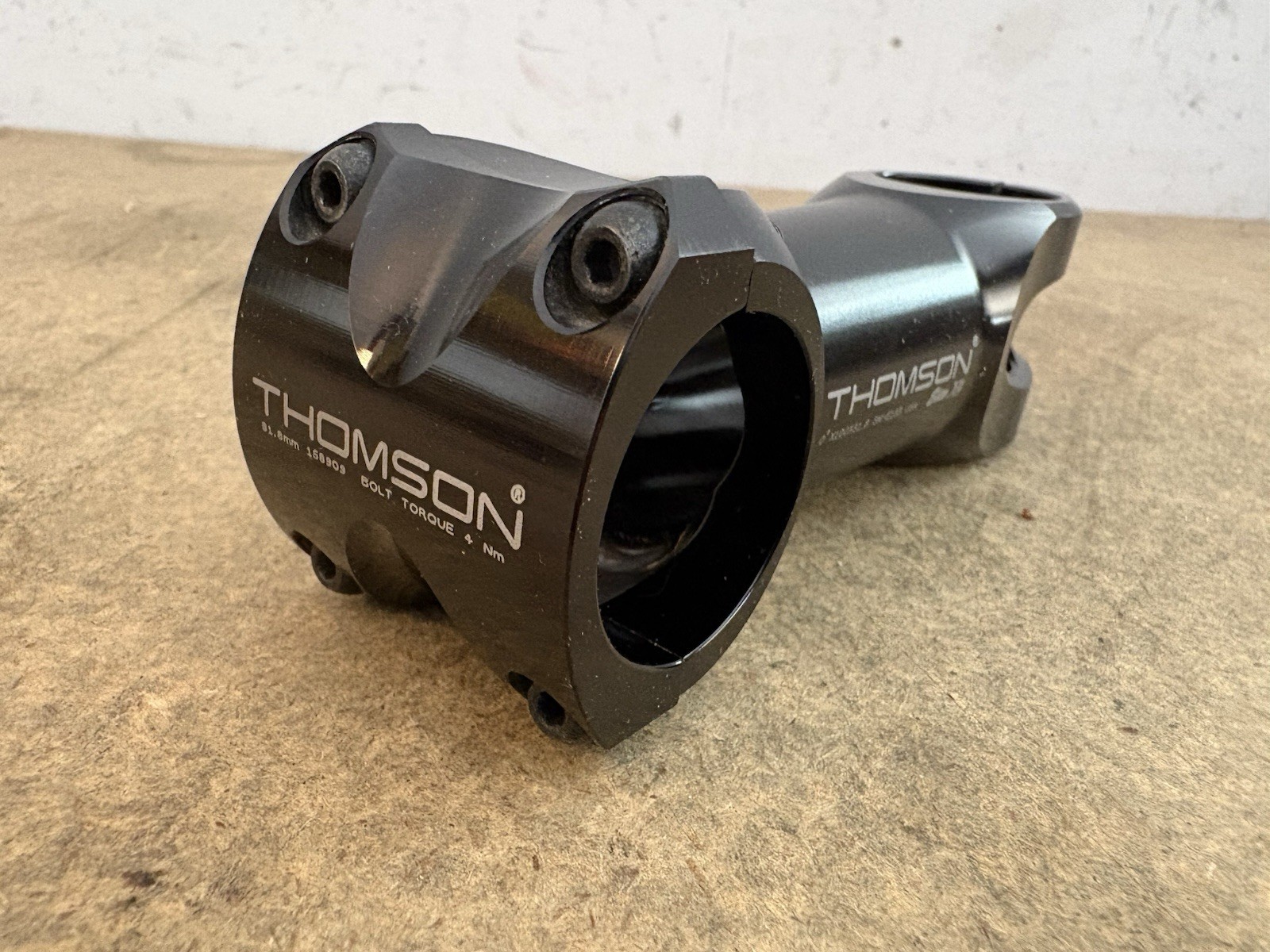 Thomson Elite X4 Bike Stem 31.8 x 100mm 0° BLACK 4-Bolt Alloy Road MTB Gravel
