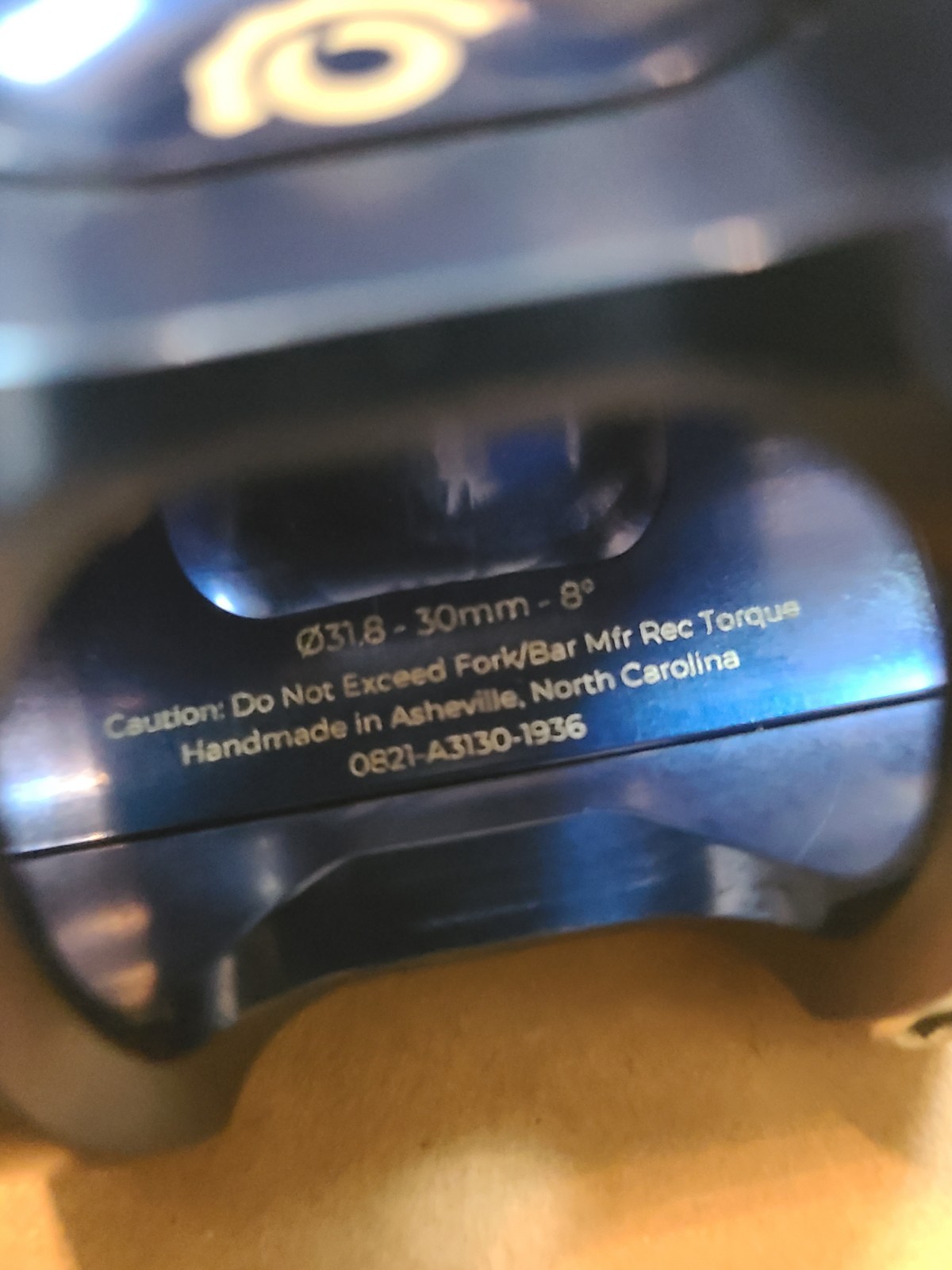 Industry Nine i9 A318 Stem 30mm 31.8mm Clamp +/-8 1 1/8″ Aluminum Blue 120gr