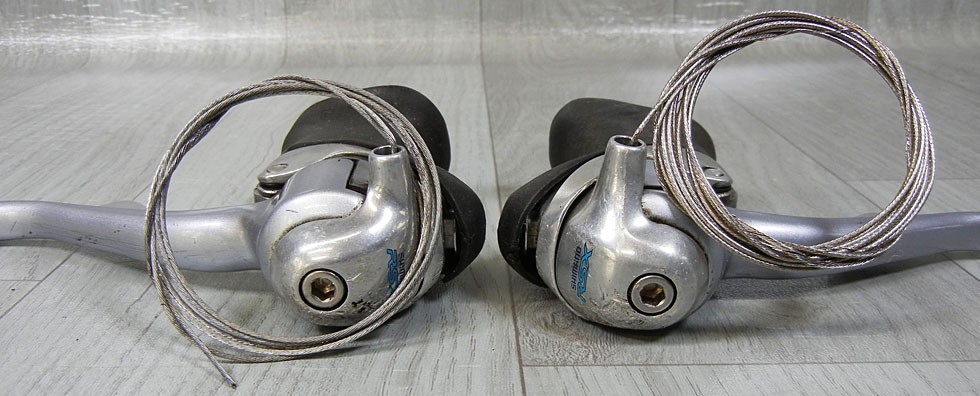Vintage Shimano RSX ST-A410 Dual Control L&R Shifter Set