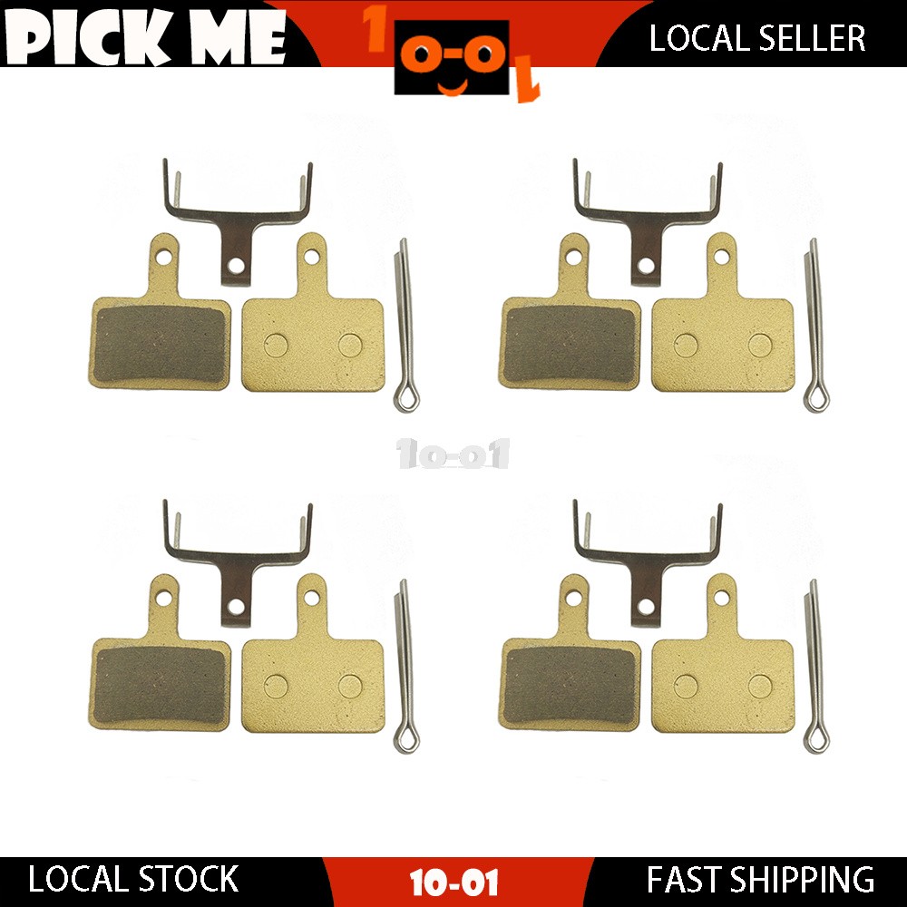 4 Pairs Full Metal Bicycle Disc Brake Pads For TEKTRO HD-C300 HD-E350 HD-E351