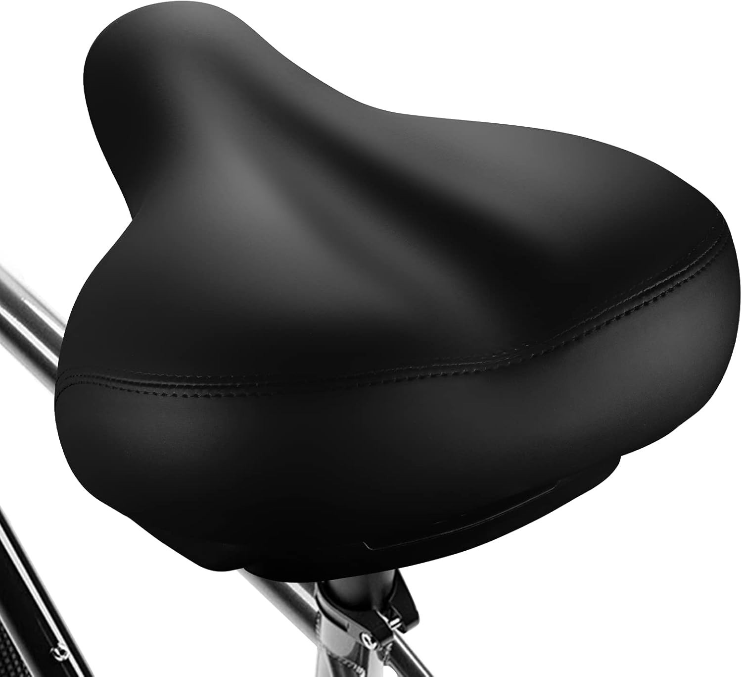 High-Density Memory Foam Bike Seat – Waterproof Faux Leather for Prostate Relief