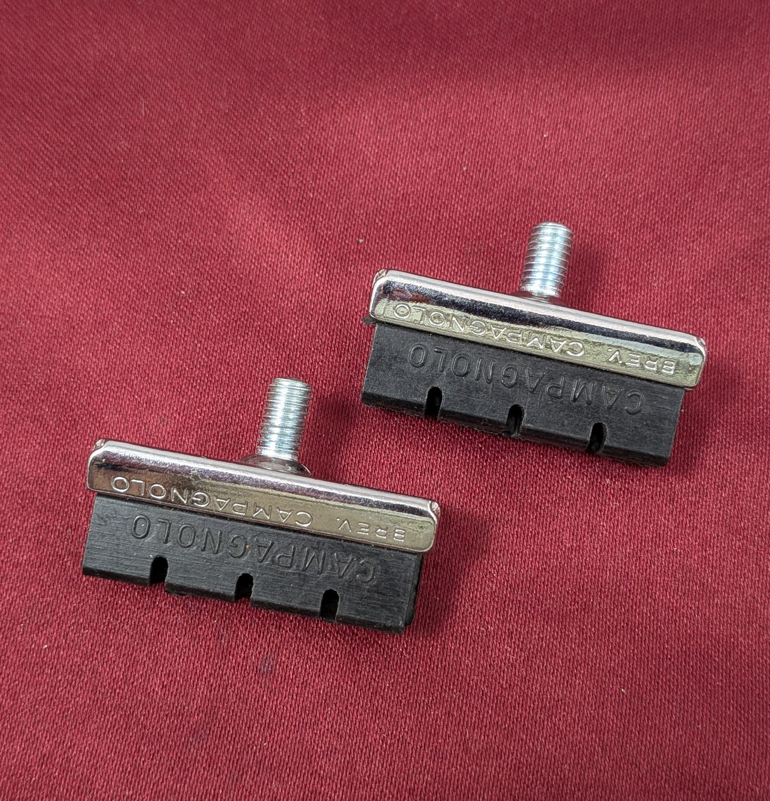 Campagnolo Record Brake Pad Set and Chrome Holders PAIR NOS B131