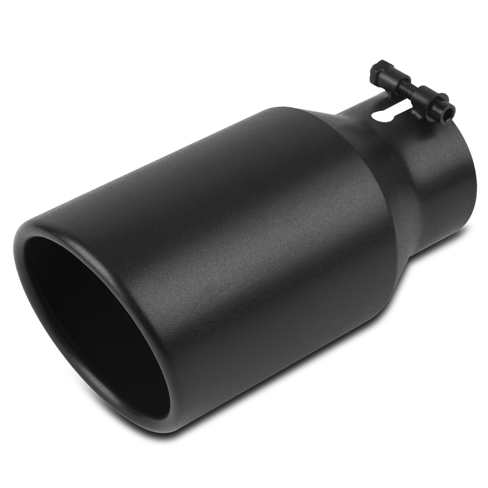 Vurkcy 3 inch Inlet Exhaust Tip, 4.5″ Outlet 9″ Overall Length Stainless Stee…