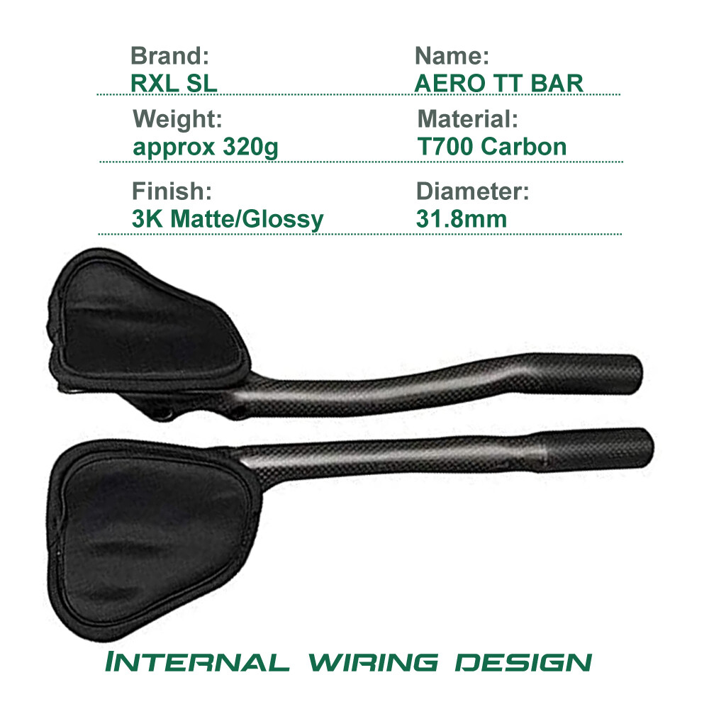 Bicycle Rest Handlebar Extender Triathlon Bar 340 Carbon Aero TT Handlebar 31.8