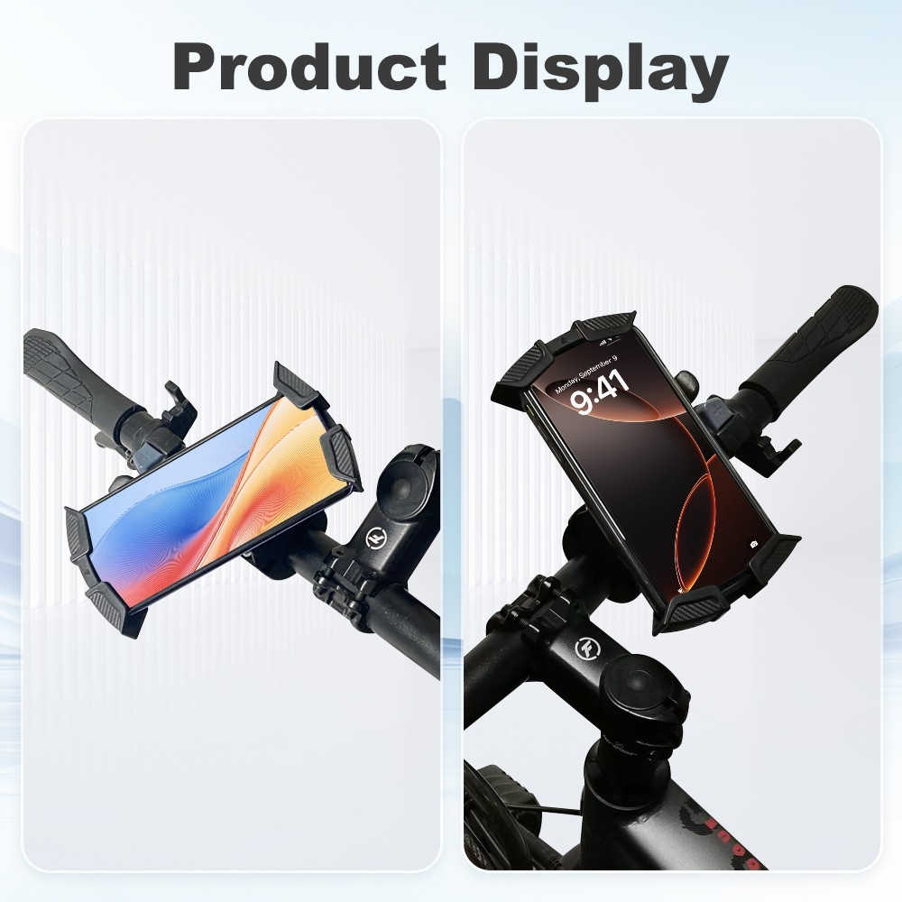 360° Motorcycle Bike Bicycle Phone Holder Handlebar Mount GPS MTB Silicone
